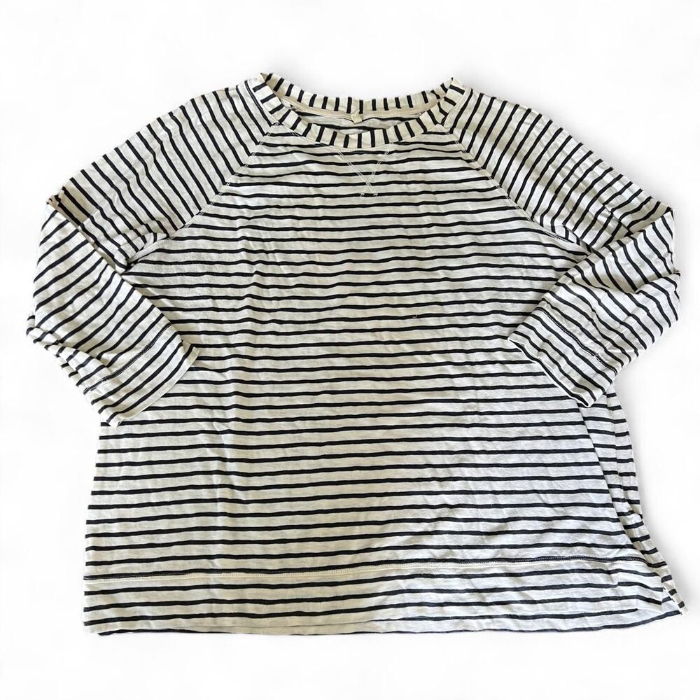 Lou & Grey Striped Medium length sleeve shirt